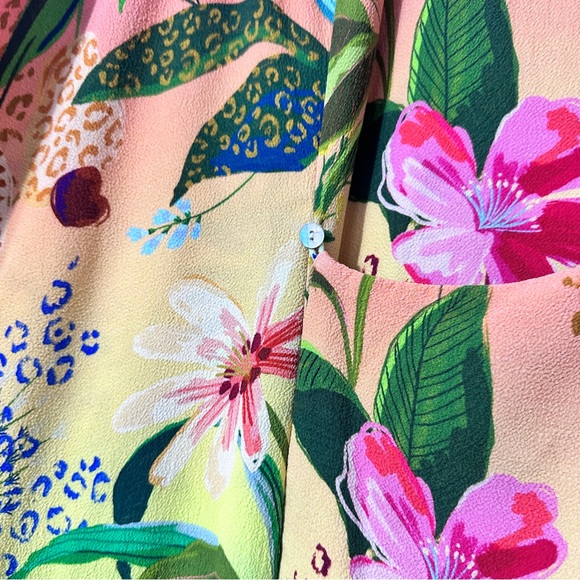 FARM RIO Amazonian Ombre Mini Wrap Dress Sz XS - Picture 7 of 12